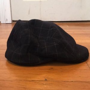 Goorin Bros. Navy Patterned Wool Flat Cap